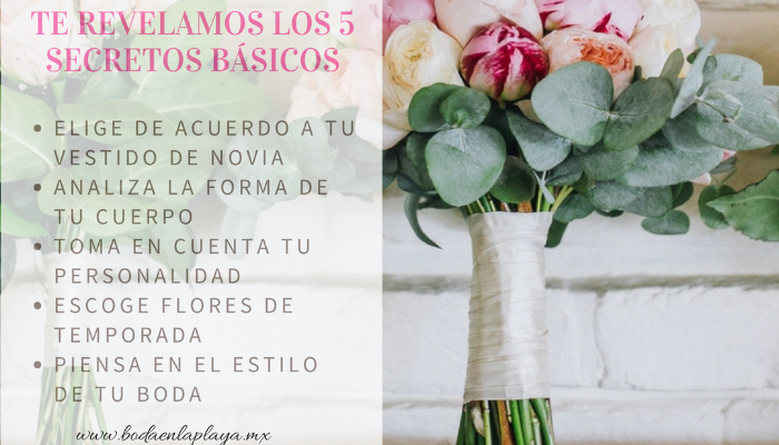 Como elegir el ramo de novia ideal: te revelamos los 5 secretos básicos